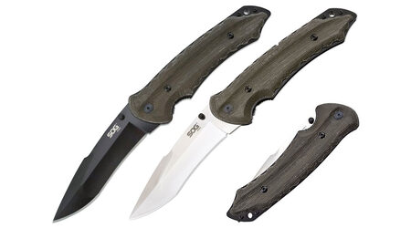 купите Нож складной SOG Kiku Folder Large Satin и Black TiNi / KU1011 - KU1012 в Тюмени
