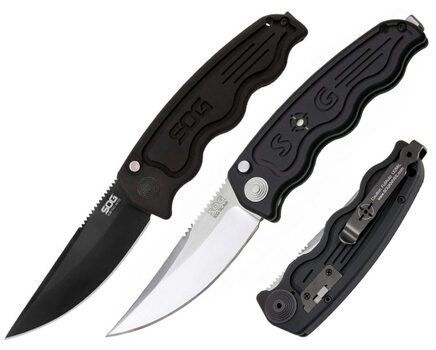 Купите автоматический нож SOG TAC Automatic Satin и Black TiNi (ST01 - ST02) в Тюмени в нашем интернет-магазине