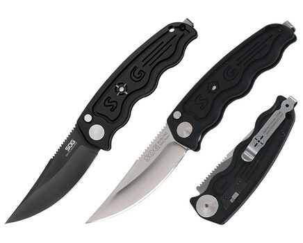Купите автоматический складной нож SOG-TAC Mini Auto Satin и Black TiNi (ST10 - ST11) в Тюмени в нашем интернет-магазине