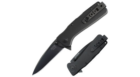 купите Полуавтоматический складной нож SOG Twitch XL Black TiNi / TWI21 в Тюмени