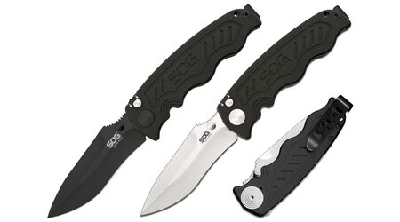 купите Полуавтоматический складной нож SOG Zoom Mini Satin и Black TiNi / ZM1001 - ZM1002 в Тюмени