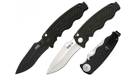 купите Полуавтоматический складной нож SOG Zoom Spring Assisted Satin и Black TiNi / ZM1011 - ZM1012 в Тюмени