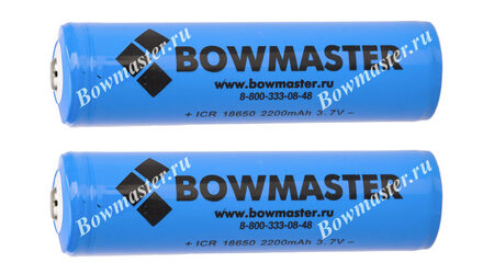 купите Литий-ионный аккумулятор с защитой BowMaster 18650 2400 mAh (2 шт.) в Тюмени