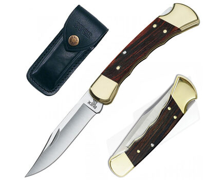 Купите складной нож Buck 110 Folding Hunter с выемками под пальцы 420HC 0110BRSFG в Тюмени в нашем интернет-магазине