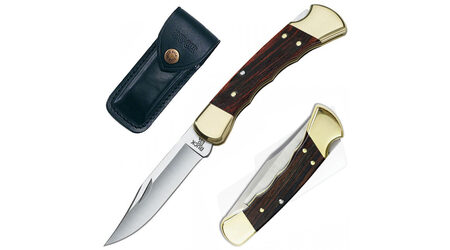 купите Нож складной Buck 110 Folding Hunter с выемками под пальцы 420HC / 0110BRSFG в Тюмени