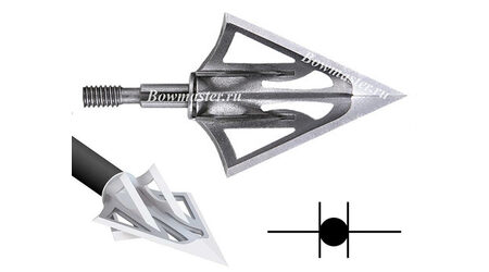 купите Наконечники охотничьи Carbon Express F-15 Fixed Dual Blade фиксированные, 100 и 125 гран, 6 лезвий (3 шт.) в Тюмени