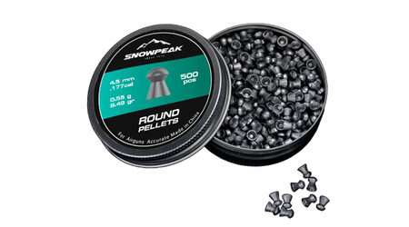 купите Свинцовые пульки для пневматики SnowPeak Round калибр 4.5 мм в Тюмени