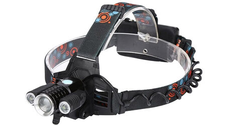 купите Светодиодный налобный фонарь UltraFire W-603 (Cree XML T6 + 2 Q5) 3500 люмен в Тюмени